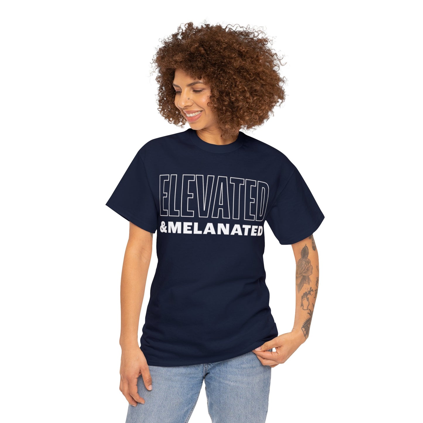 ELEVATED AND MELANATED STACKED TEE