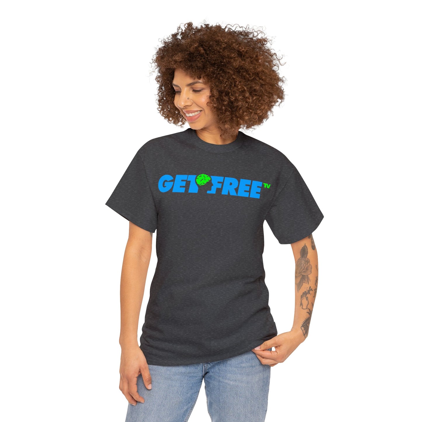 GETFREE BLUE BOX TEE