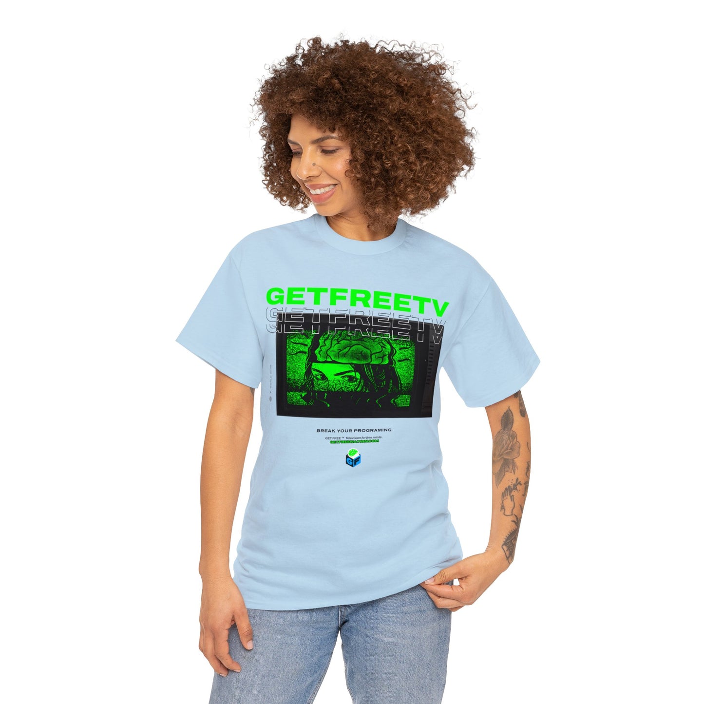 GETFREETV BREAK YOUR PROGRAMMING TEE