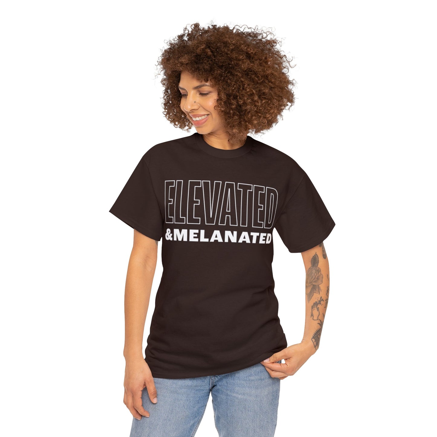 ELEVATED AND MELANATED STACKED TEE