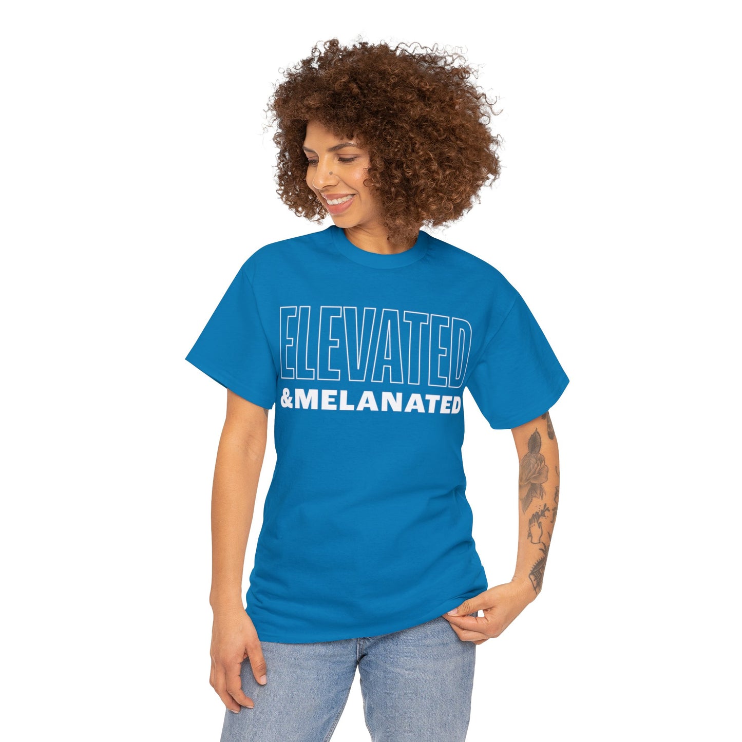 ELEVATED AND MELANATED STACKED TEE