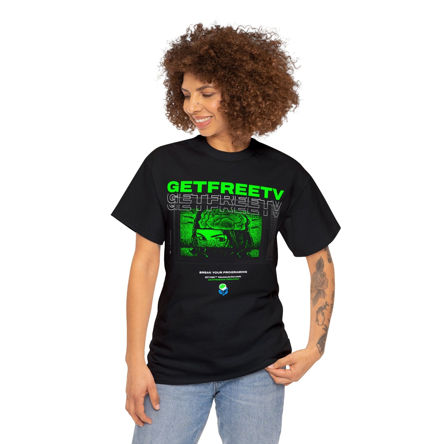 GETFREETV BREAK YOUR PROGRAMMING TEE