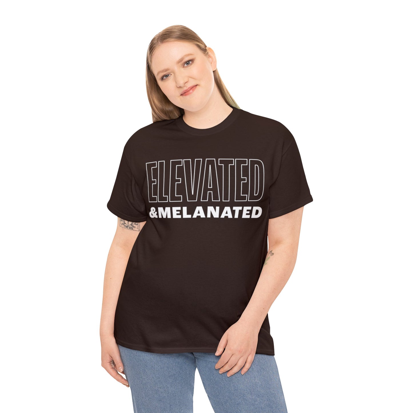 ELEVATED AND MELANATED STACKED TEE