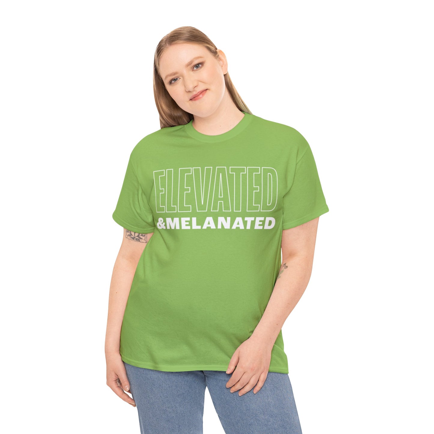 ELEVATED AND MELANATED STACKED TEE