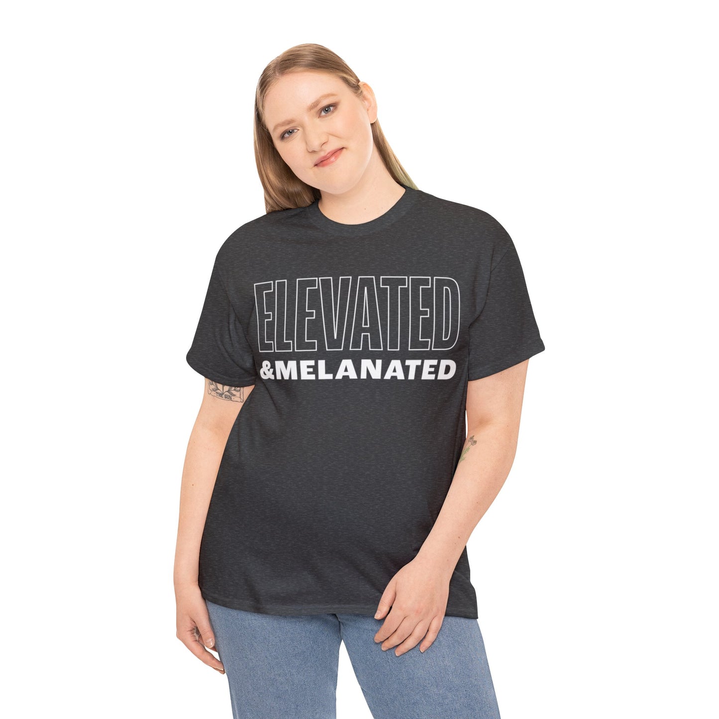 ELEVATED AND MELANATED STACKED TEE
