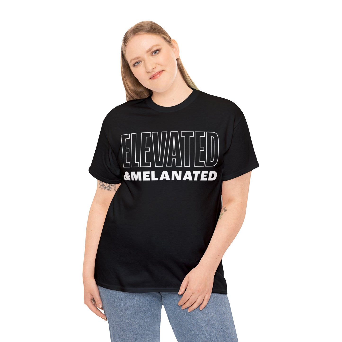 ELEVATED AND MELANATED STACKED TEE