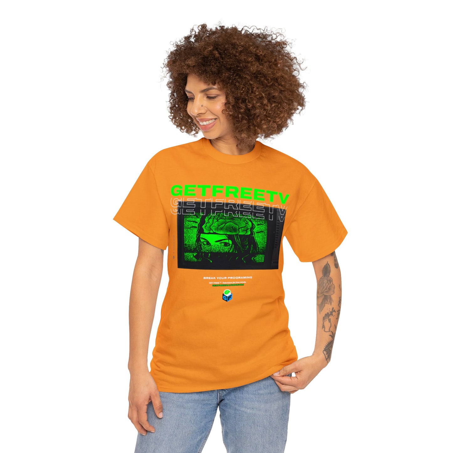 GETFREETV BREAK YOUR PROGRAMMING TEE
