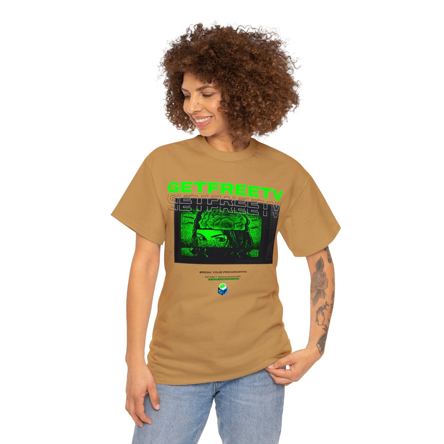 GETFREETV BREAK YOUR PROGRAMMING TEE