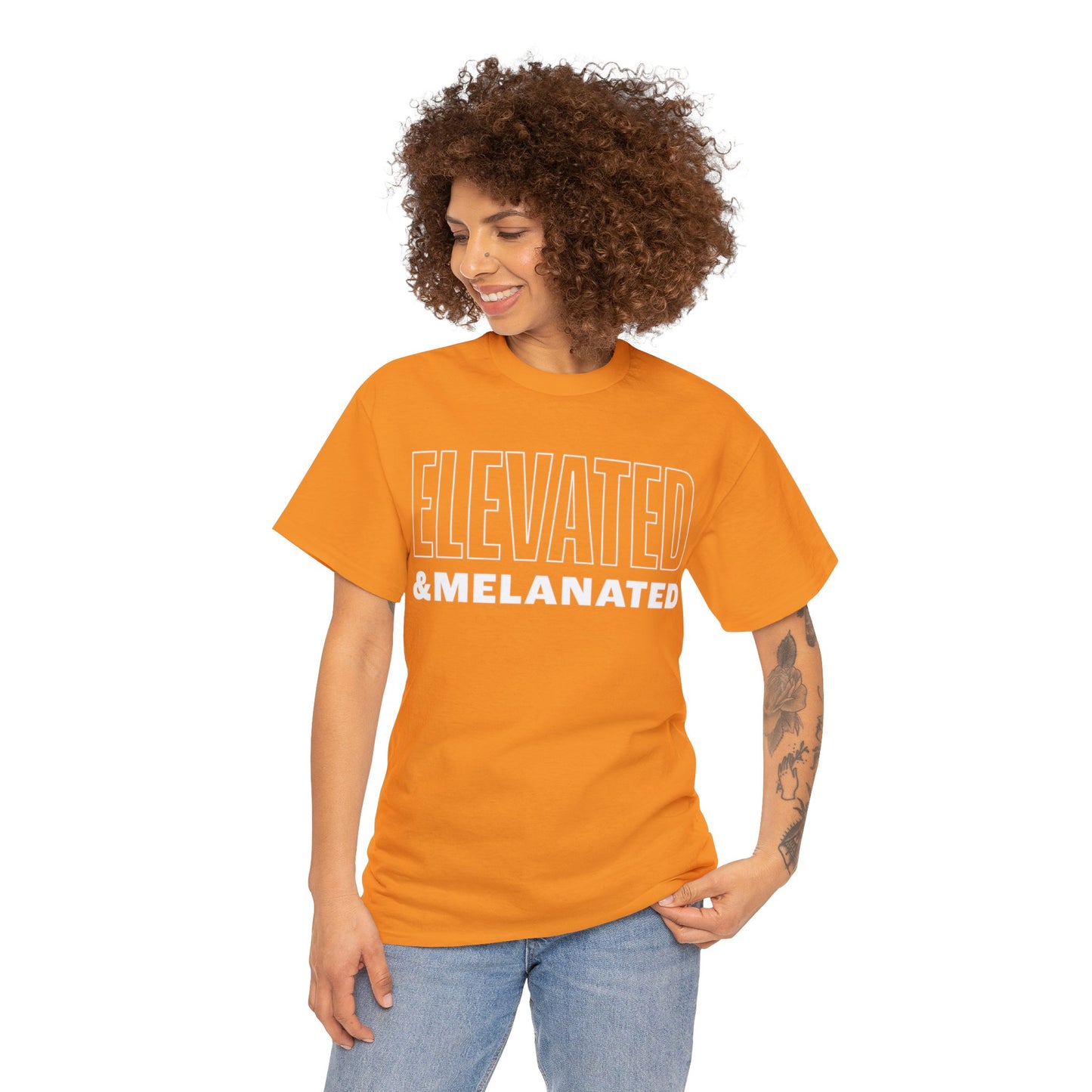 ELEVATED AND MELANATED STACKED TEE