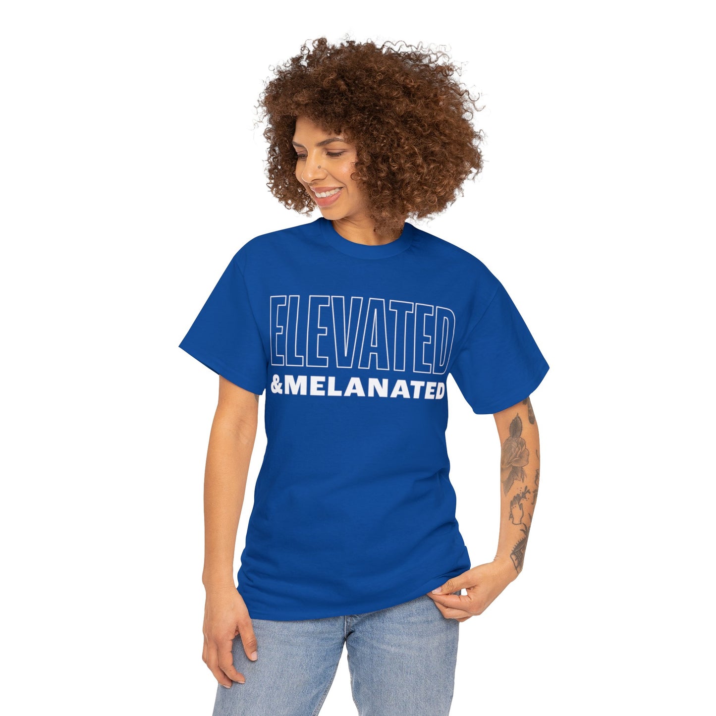 ELEVATED AND MELANATED STACKED TEE
