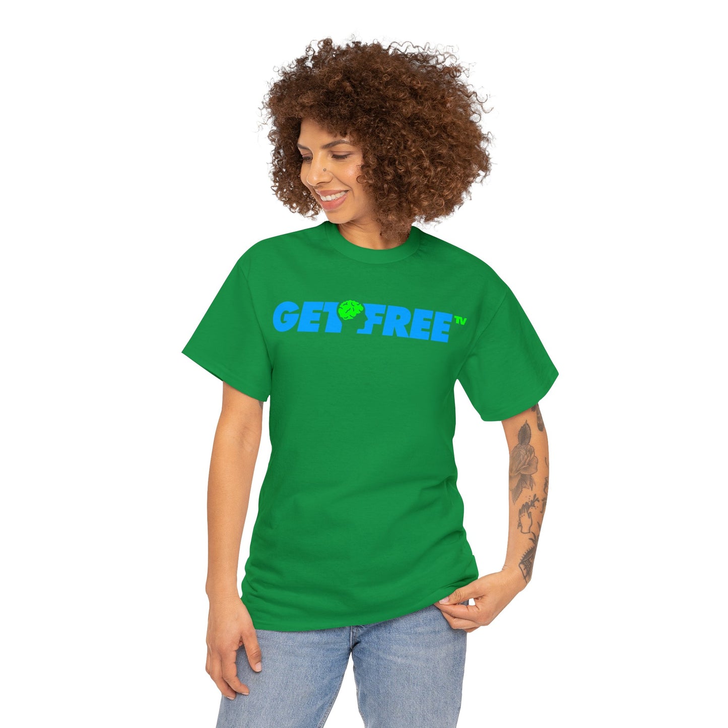 GETFREE BLUE BOX TEE
