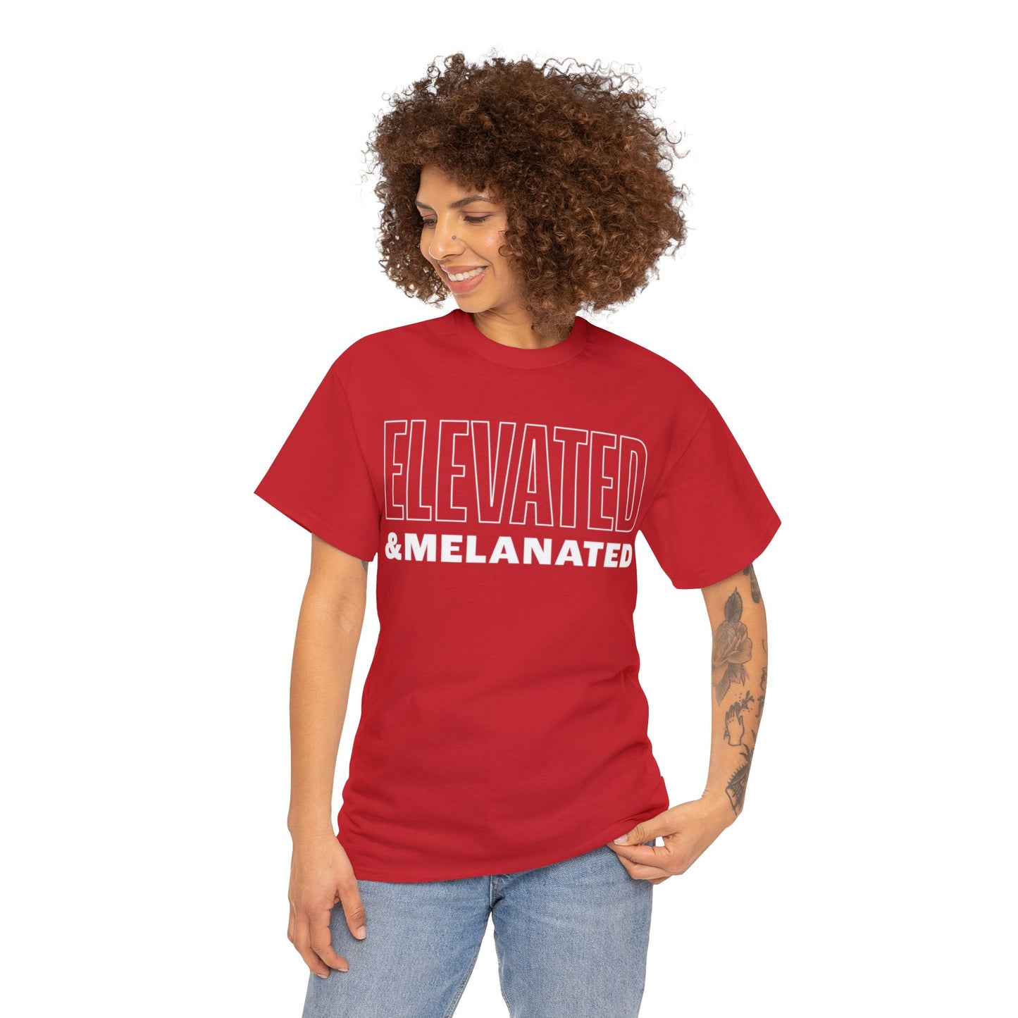ELEVATED AND MELANATED STACKED TEE