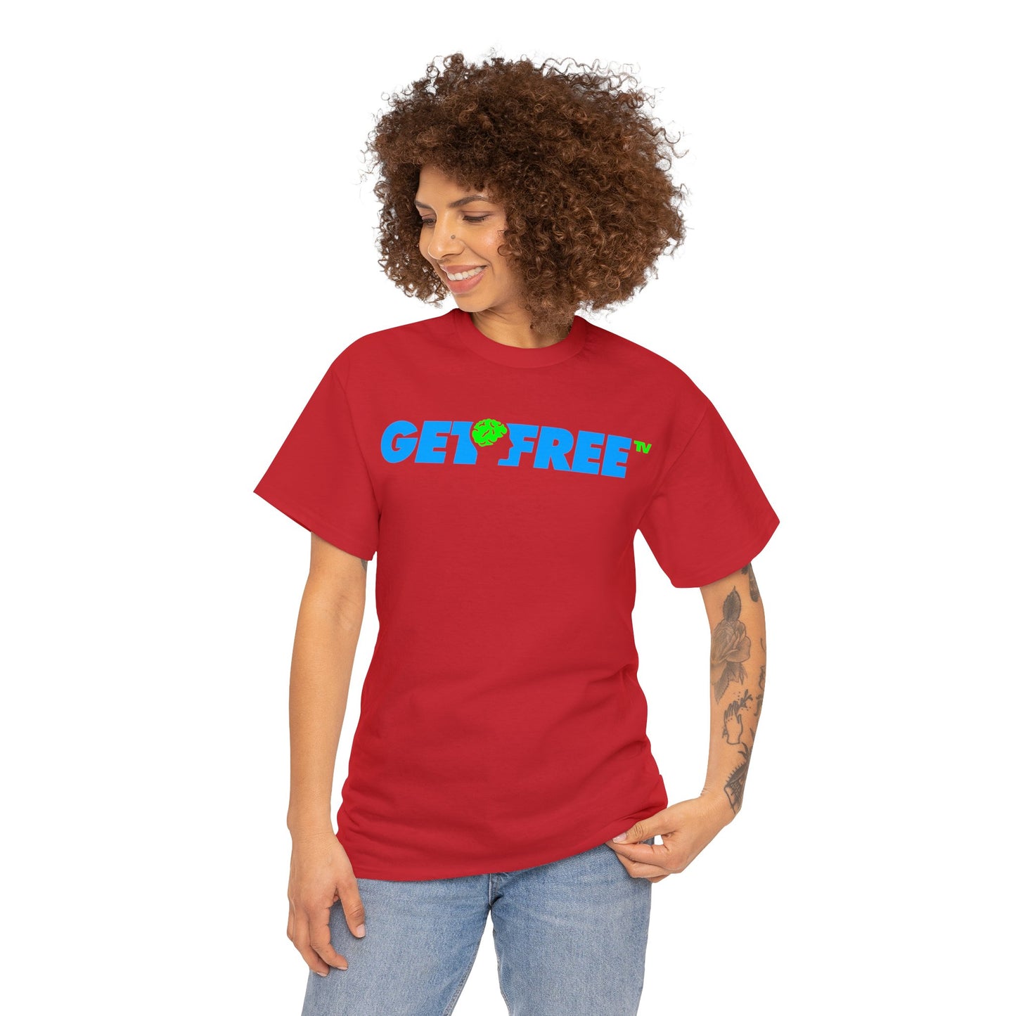 GETFREE BLUE BOX TEE