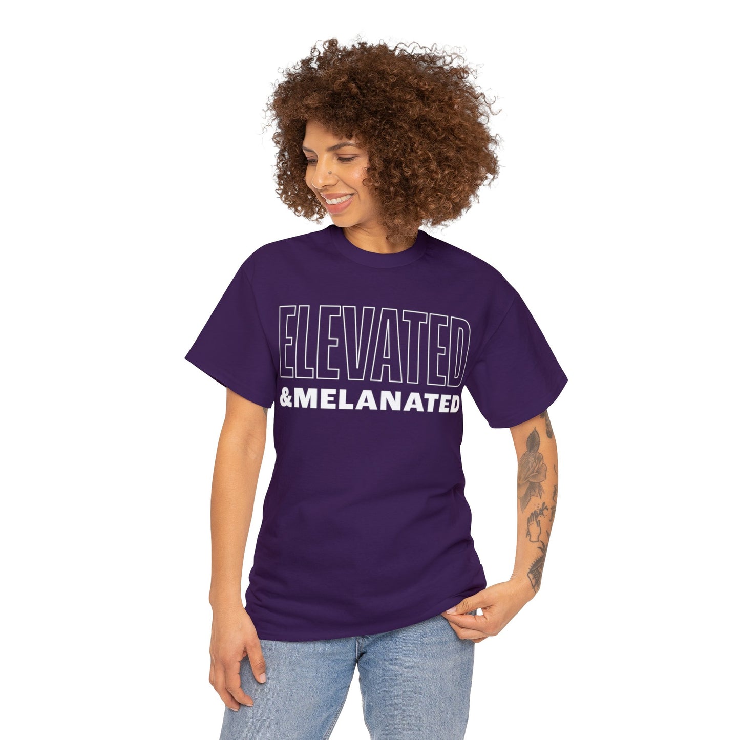 ELEVATED AND MELANATED STACKED TEE