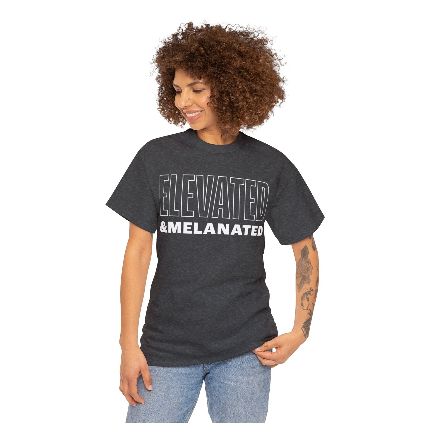 ELEVATED AND MELANATED STACKED TEE