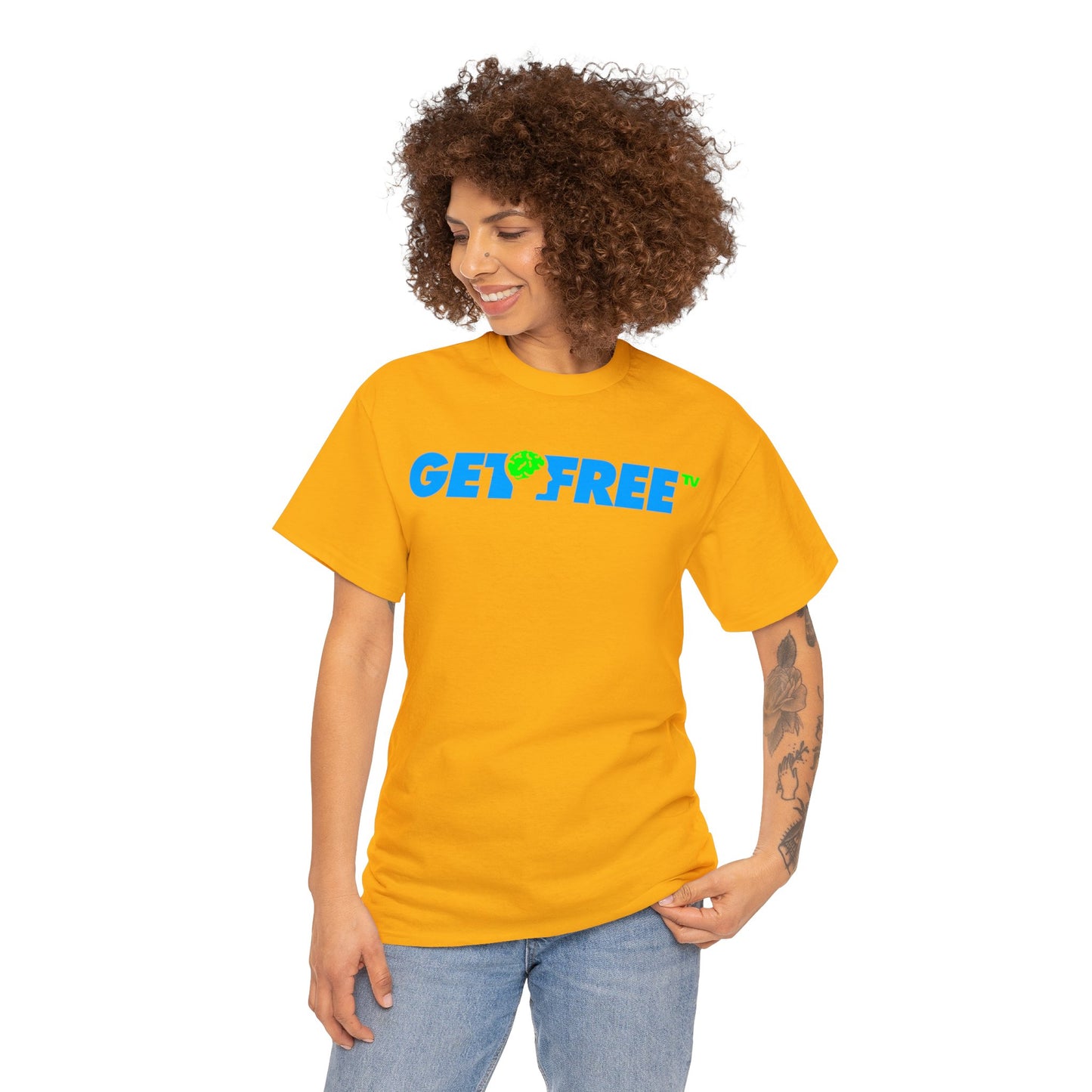 GETFREE BLUE BOX TEE
