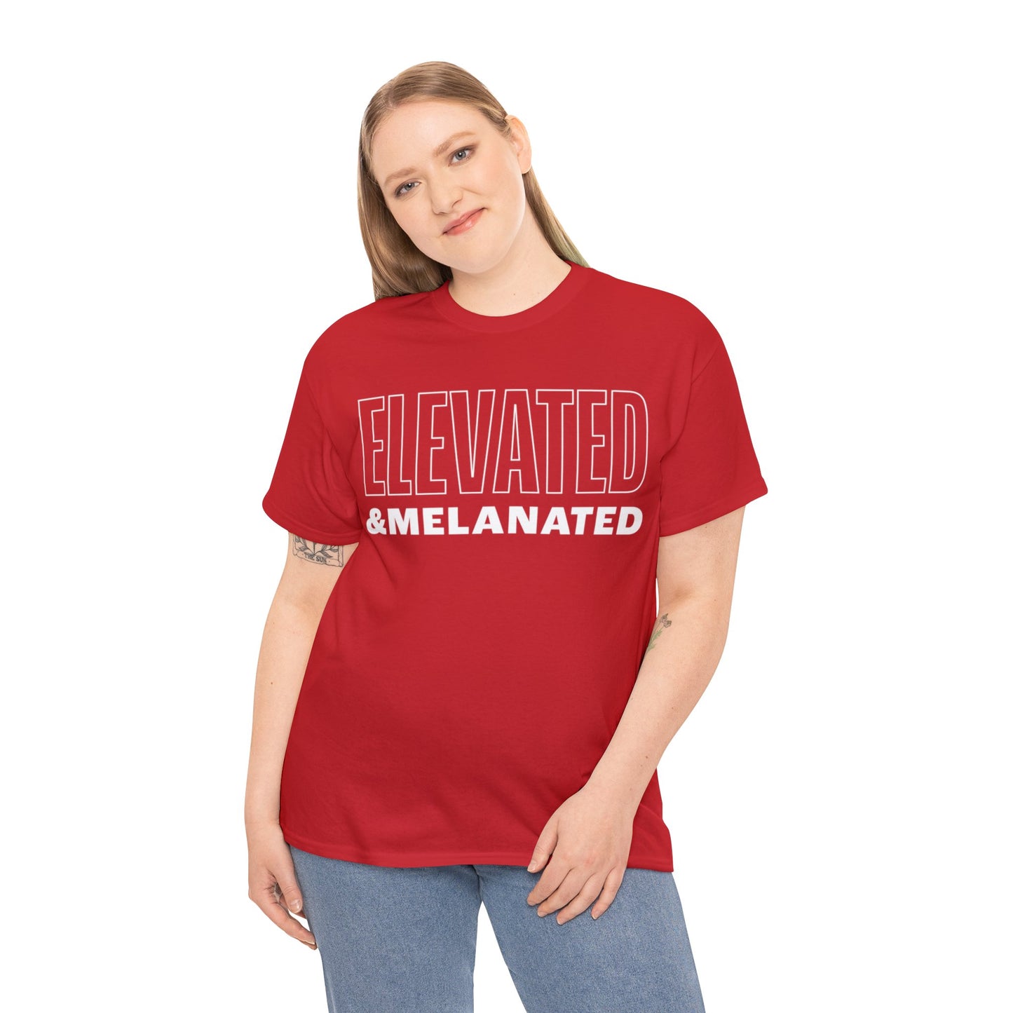 ELEVATED AND MELANATED STACKED TEE