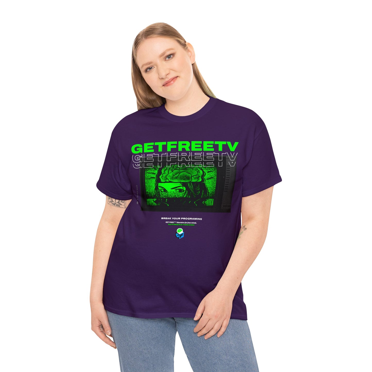 GETFREETV BREAK YOUR PROGRAMMING TEE