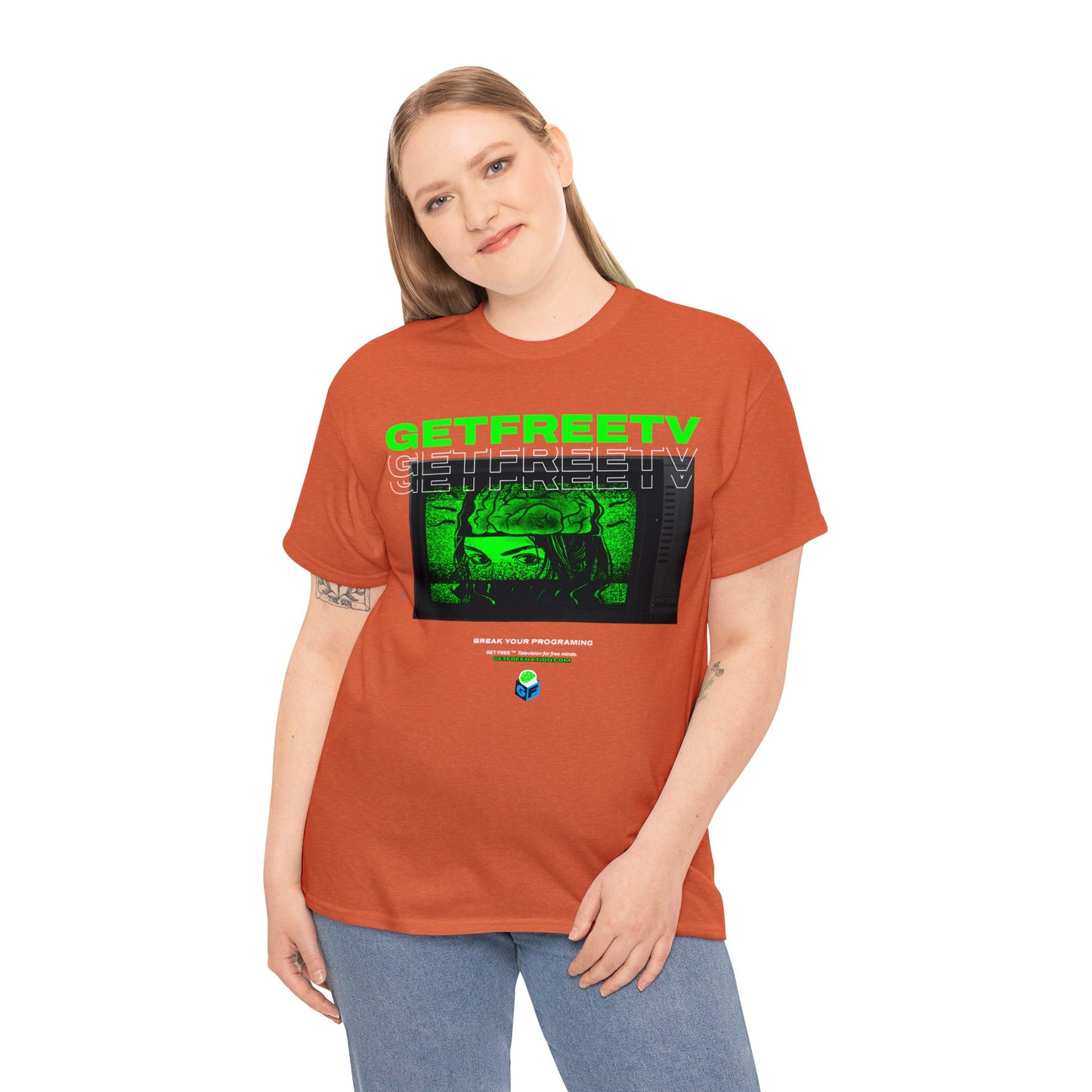 GETFREETV BREAK YOUR PROGRAMMING TEE