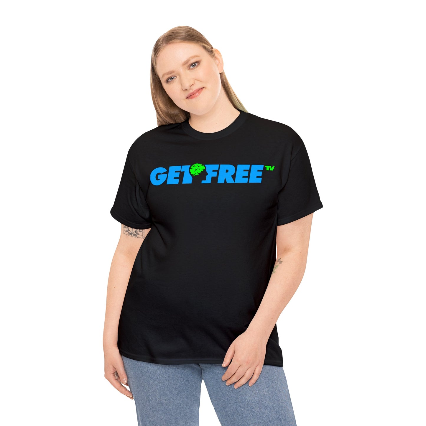 GETFREE BLUE BOX TEE