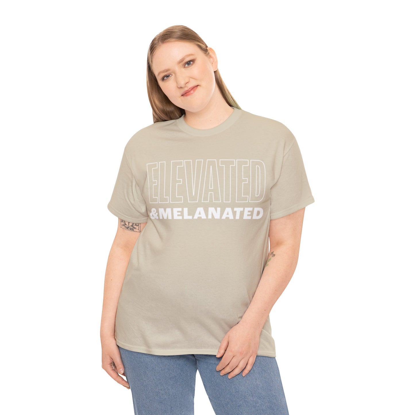 ELEVATED AND MELANATED STACKED TEE
