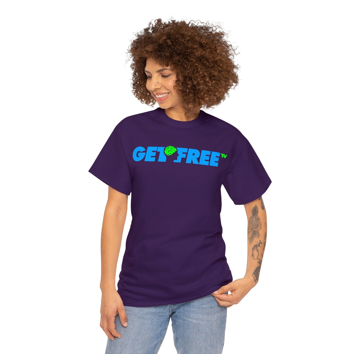 GETFREE BLUE BOX TEE
