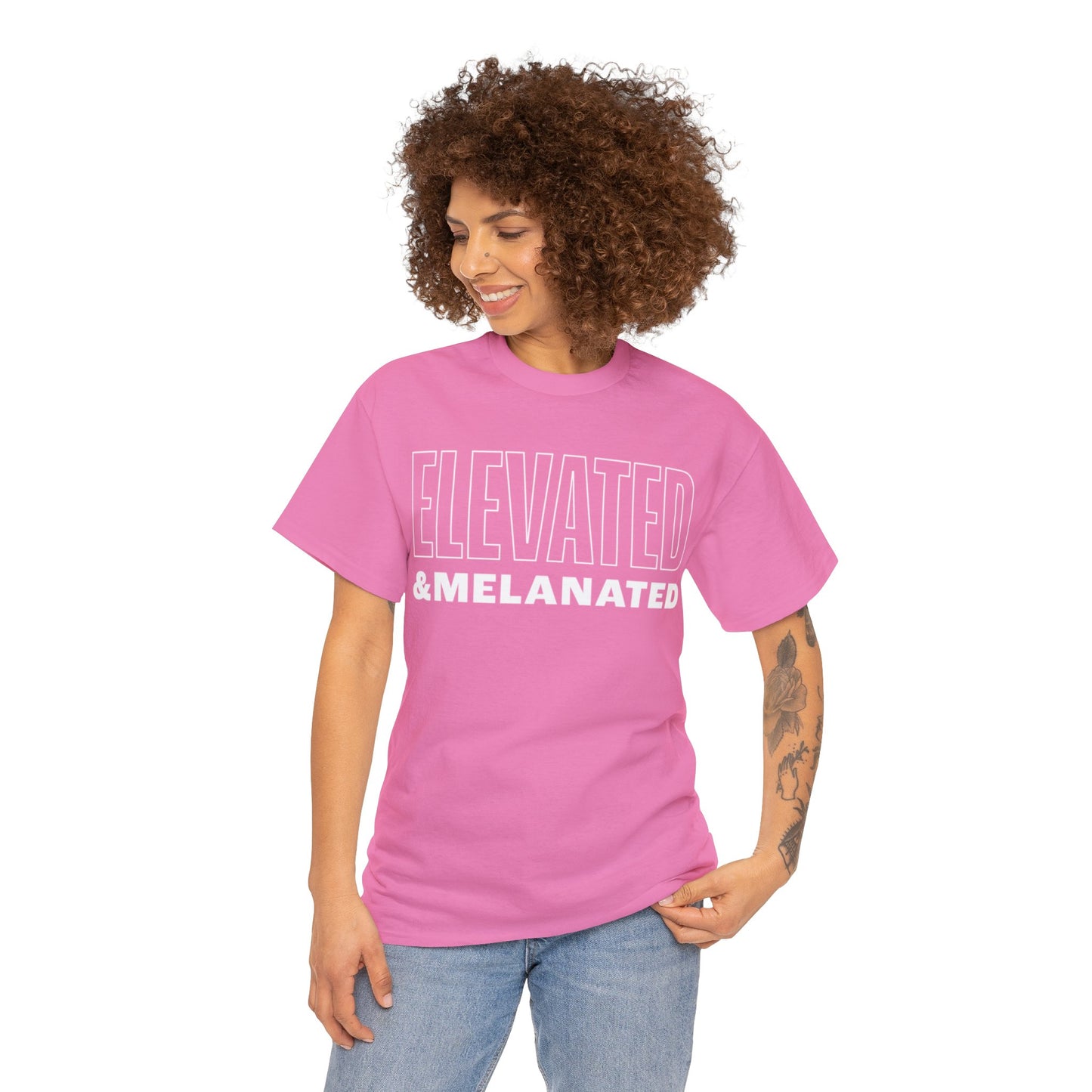 ELEVATED AND MELANATED STACKED TEE