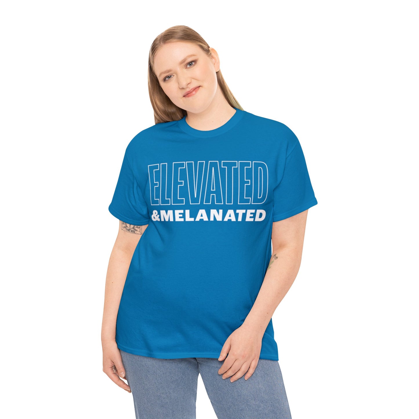 ELEVATED AND MELANATED STACKED TEE