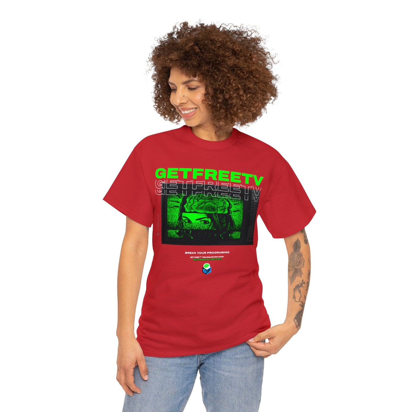 GETFREETV BREAK YOUR PROGRAMMING TEE