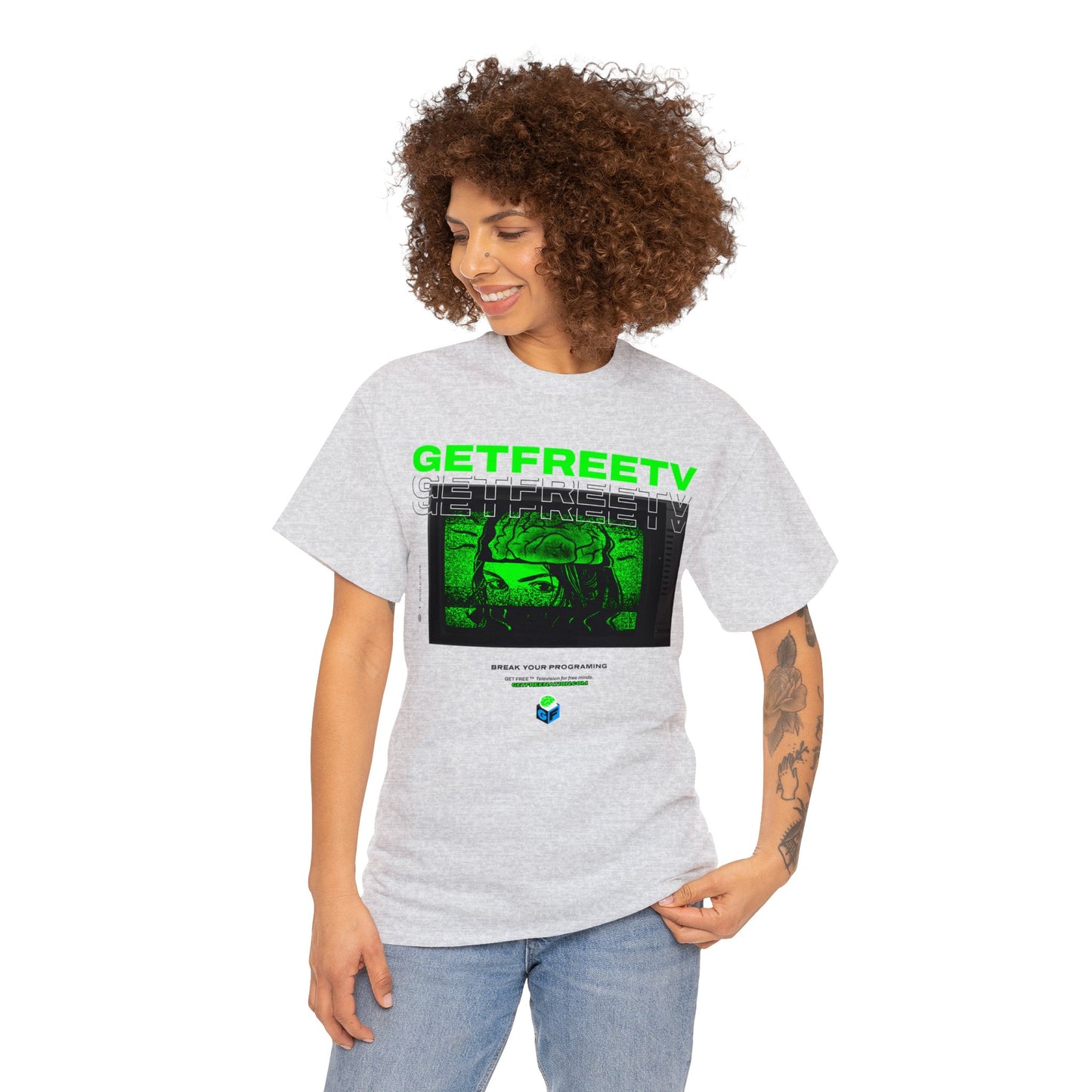 GETFREETV BREAK YOUR PROGRAMMING TEE