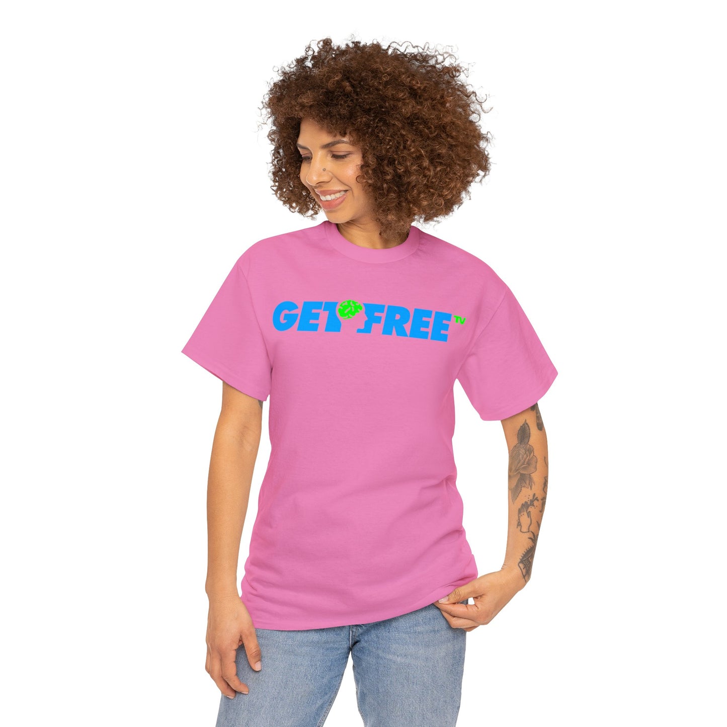 GETFREE BLUE BOX TEE