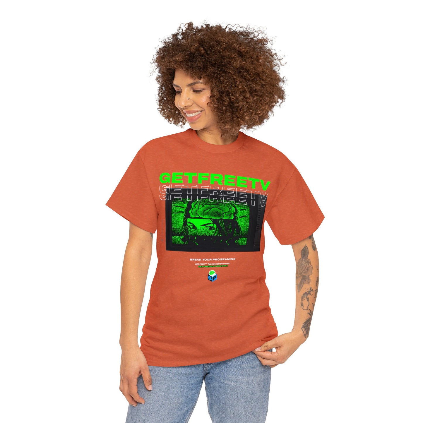 GETFREETV BREAK YOUR PROGRAMMING TEE