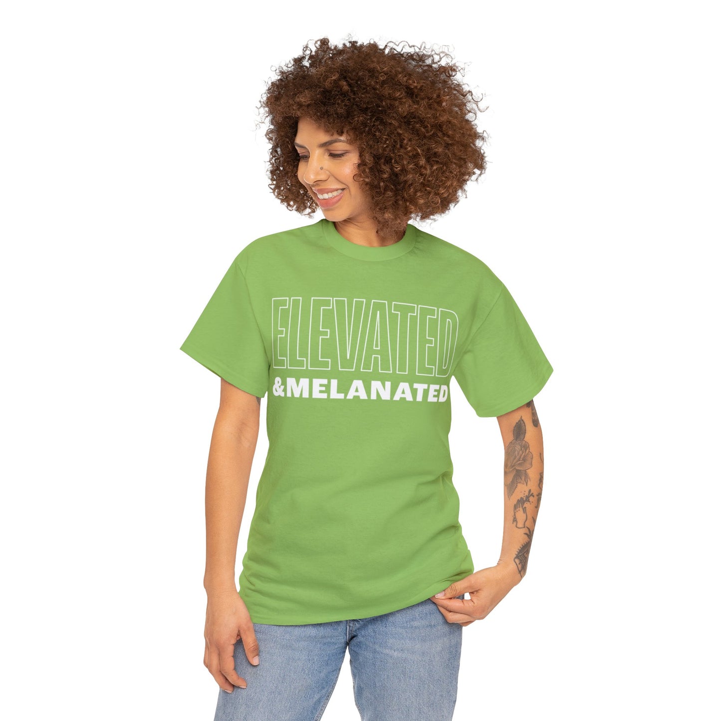 ELEVATED AND MELANATED STACKED TEE