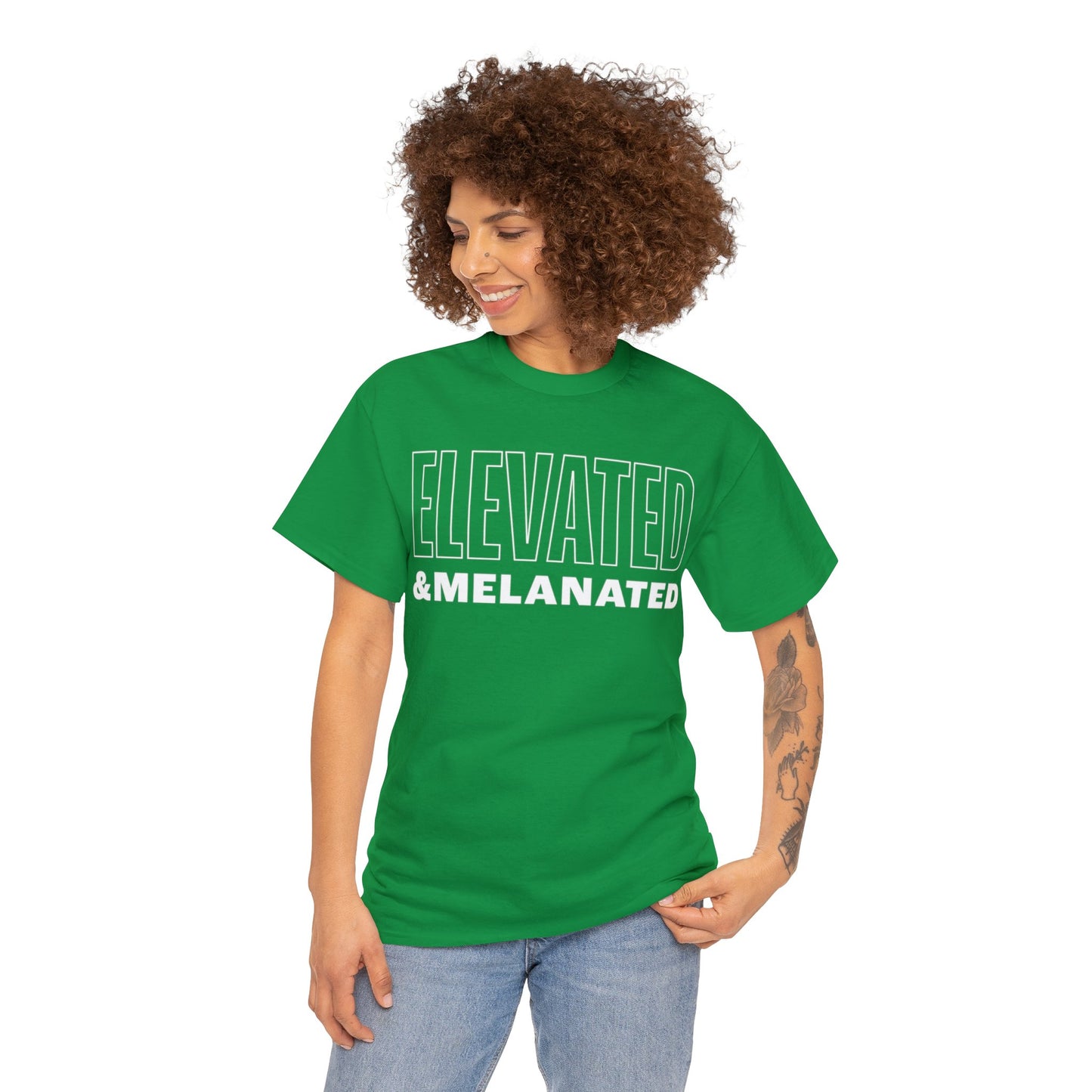 ELEVATED AND MELANATED STACKED TEE