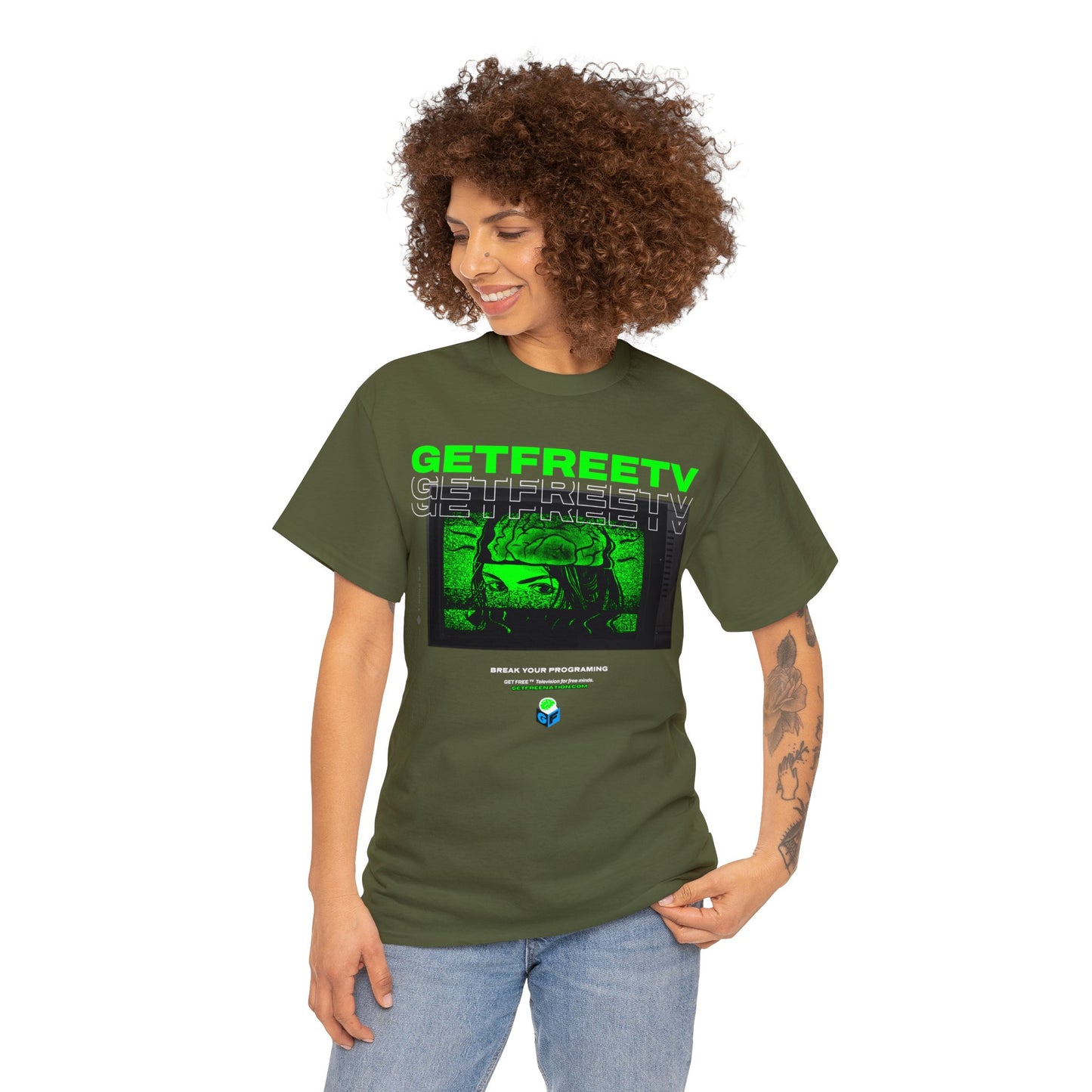 GETFREETV BREAK YOUR PROGRAMMING TEE