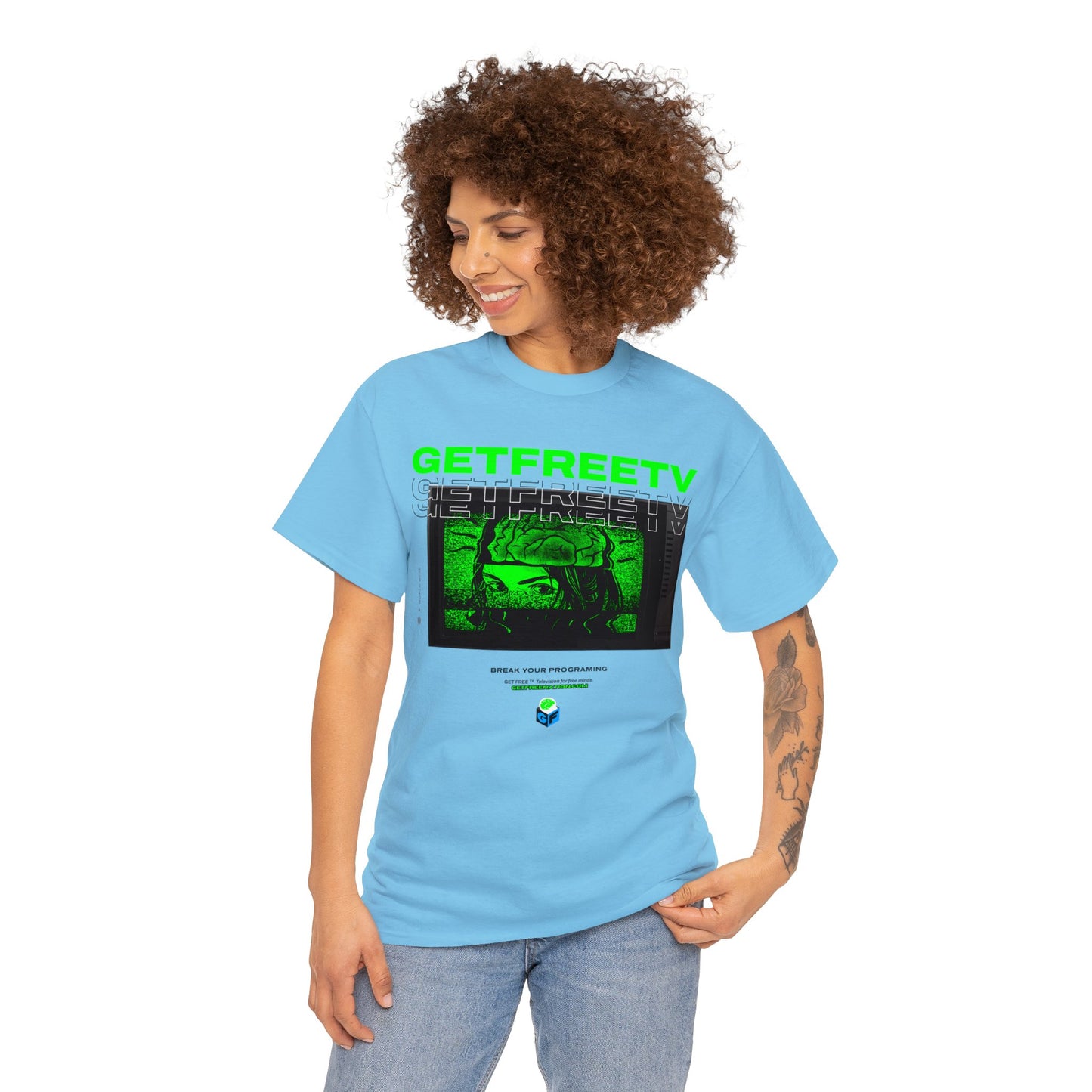 GETFREETV BREAK YOUR PROGRAMMING TEE