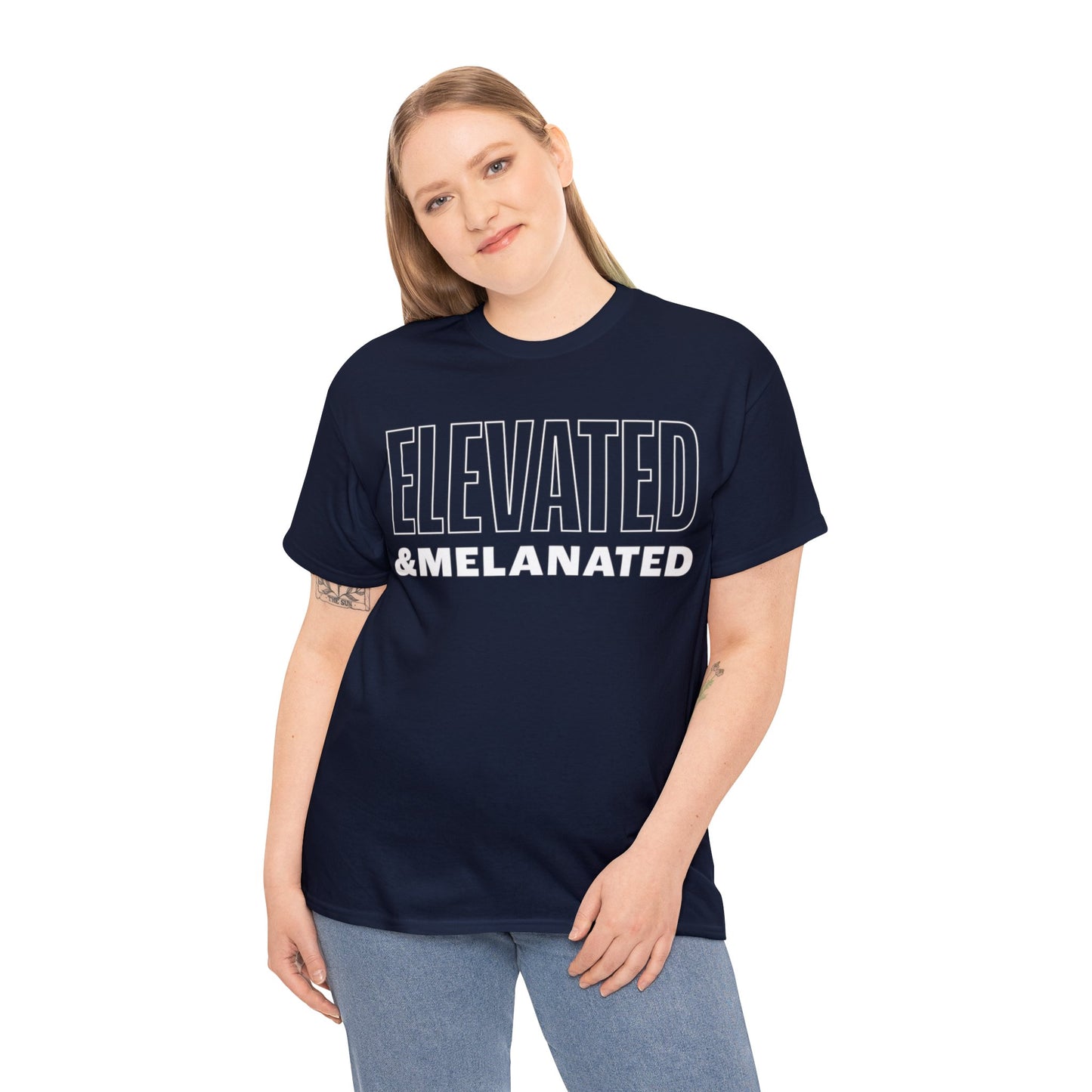 ELEVATED AND MELANATED STACKED TEE