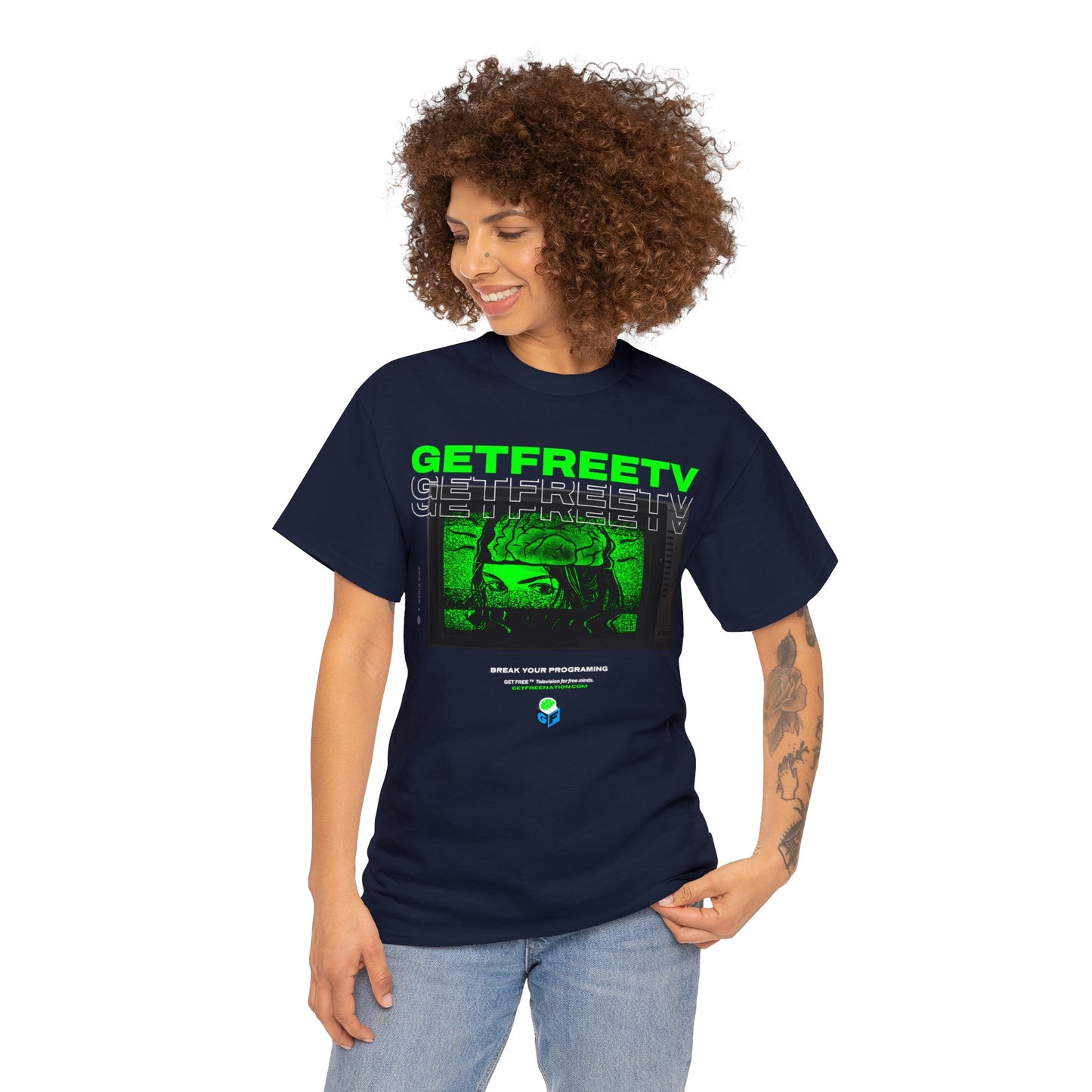 GETFREETV BREAK YOUR PROGRAMMING TEE
