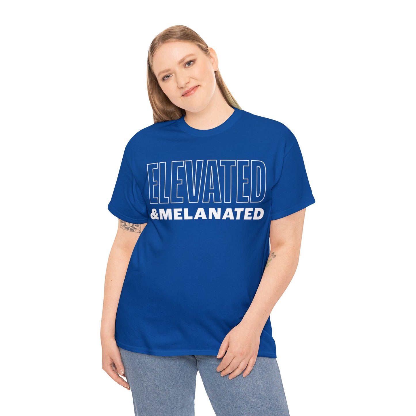ELEVATED AND MELANATED STACKED TEE