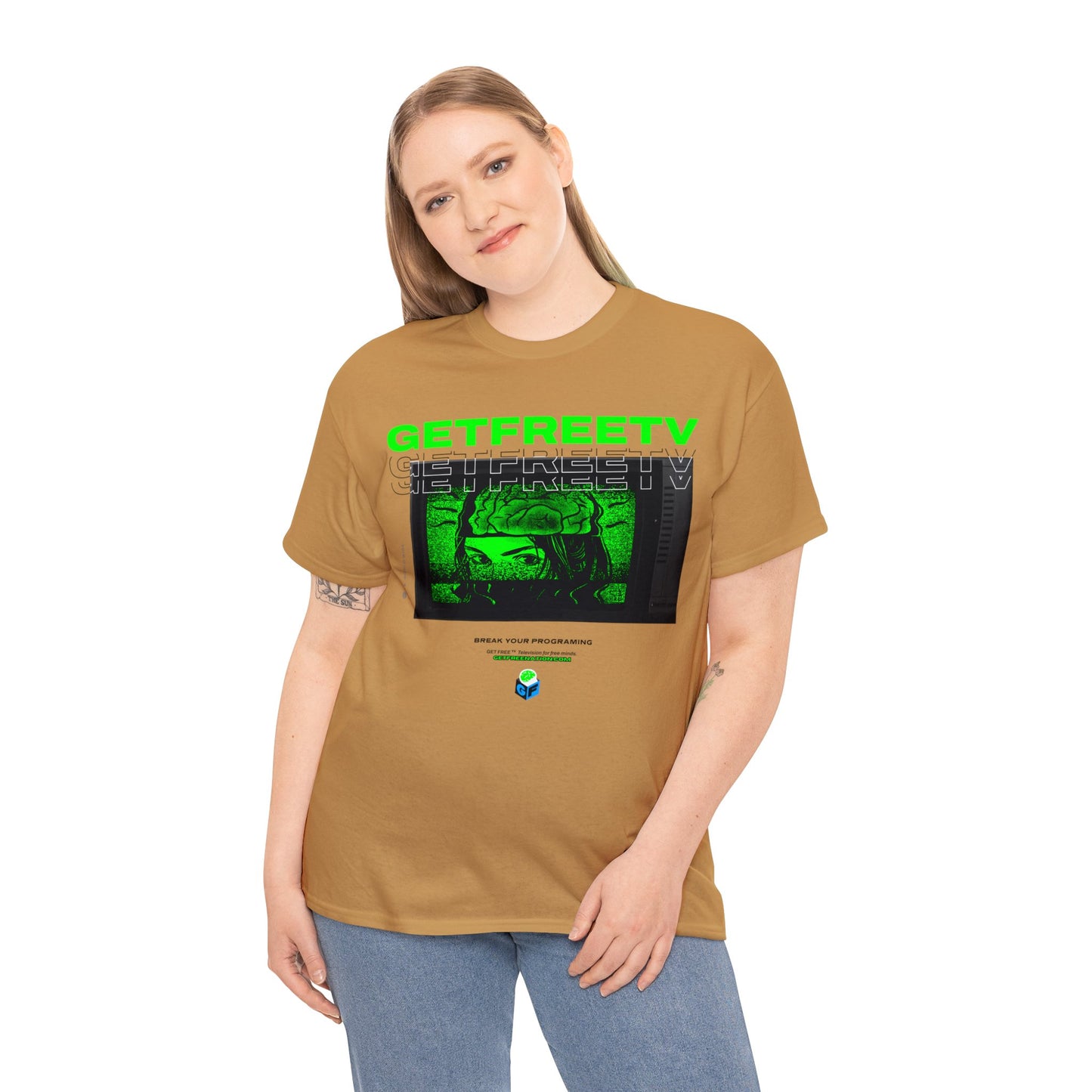 GETFREETV BREAK YOUR PROGRAMMING TEE