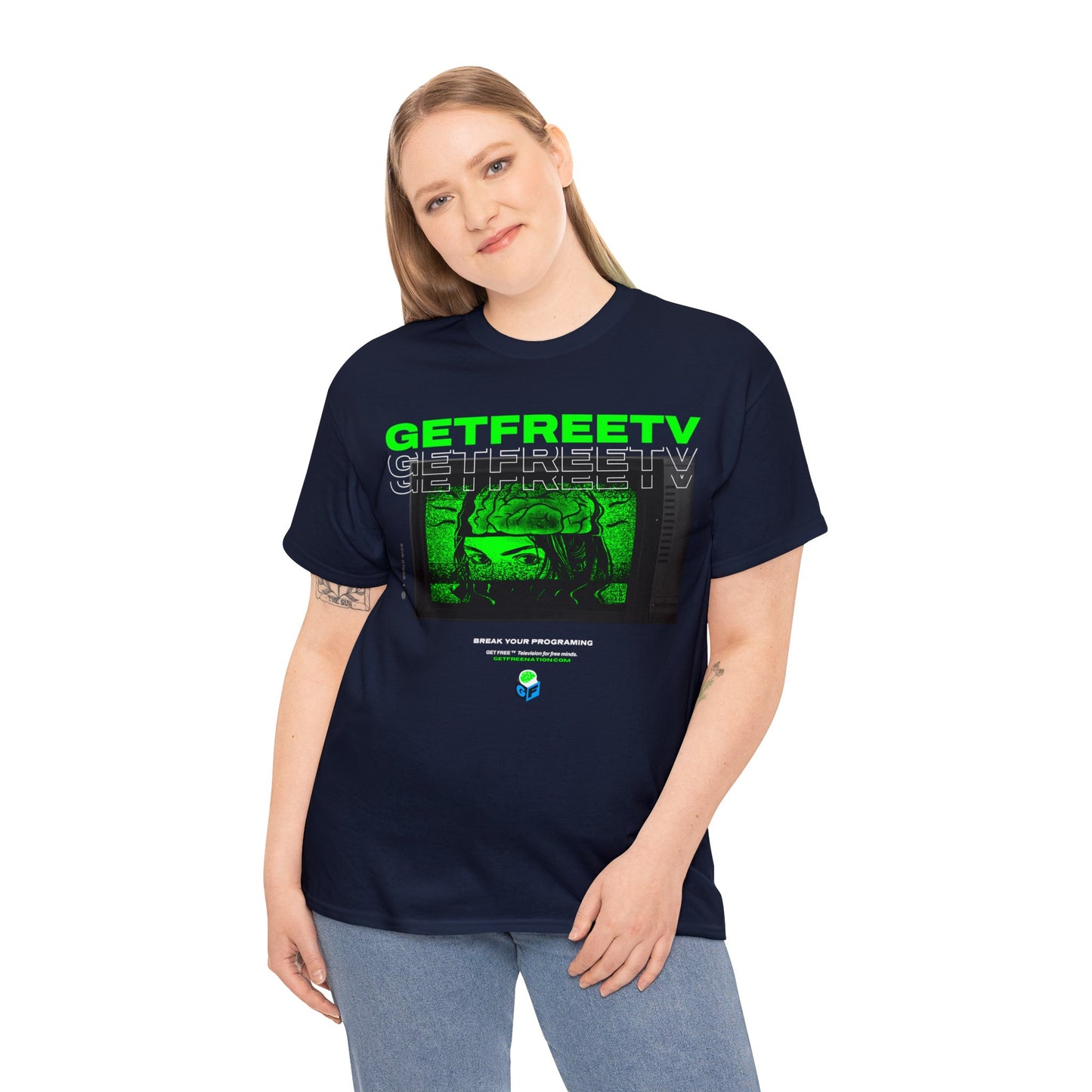 GETFREETV BREAK YOUR PROGRAMMING TEE