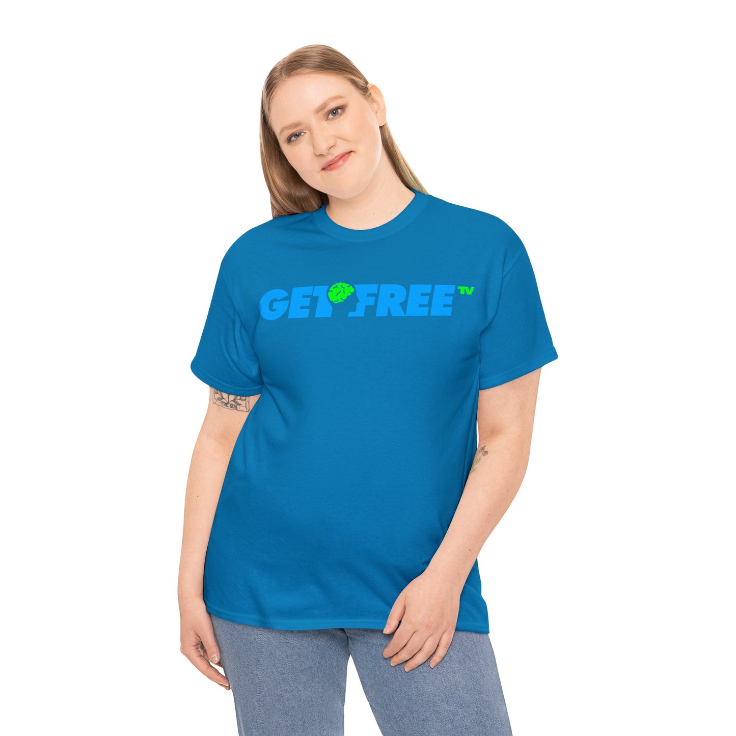 GETFREE BLUE BOX TEE