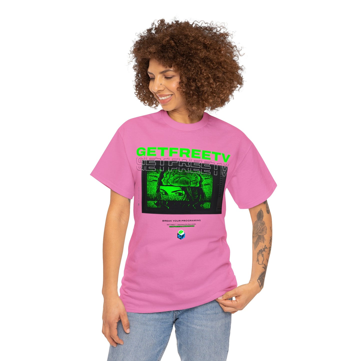 GETFREETV BREAK YOUR PROGRAMMING TEE