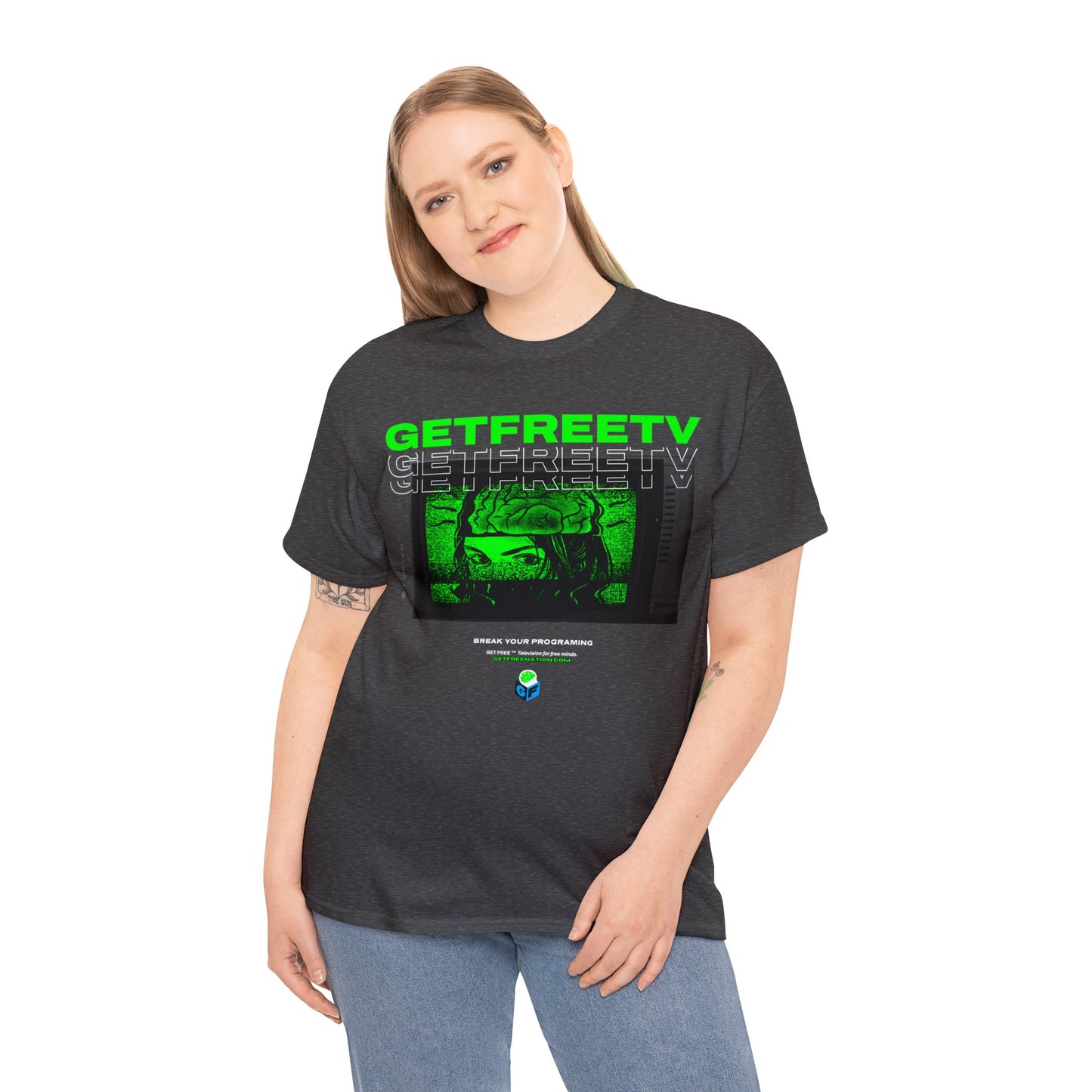 GETFREETV BREAK YOUR PROGRAMMING TEE