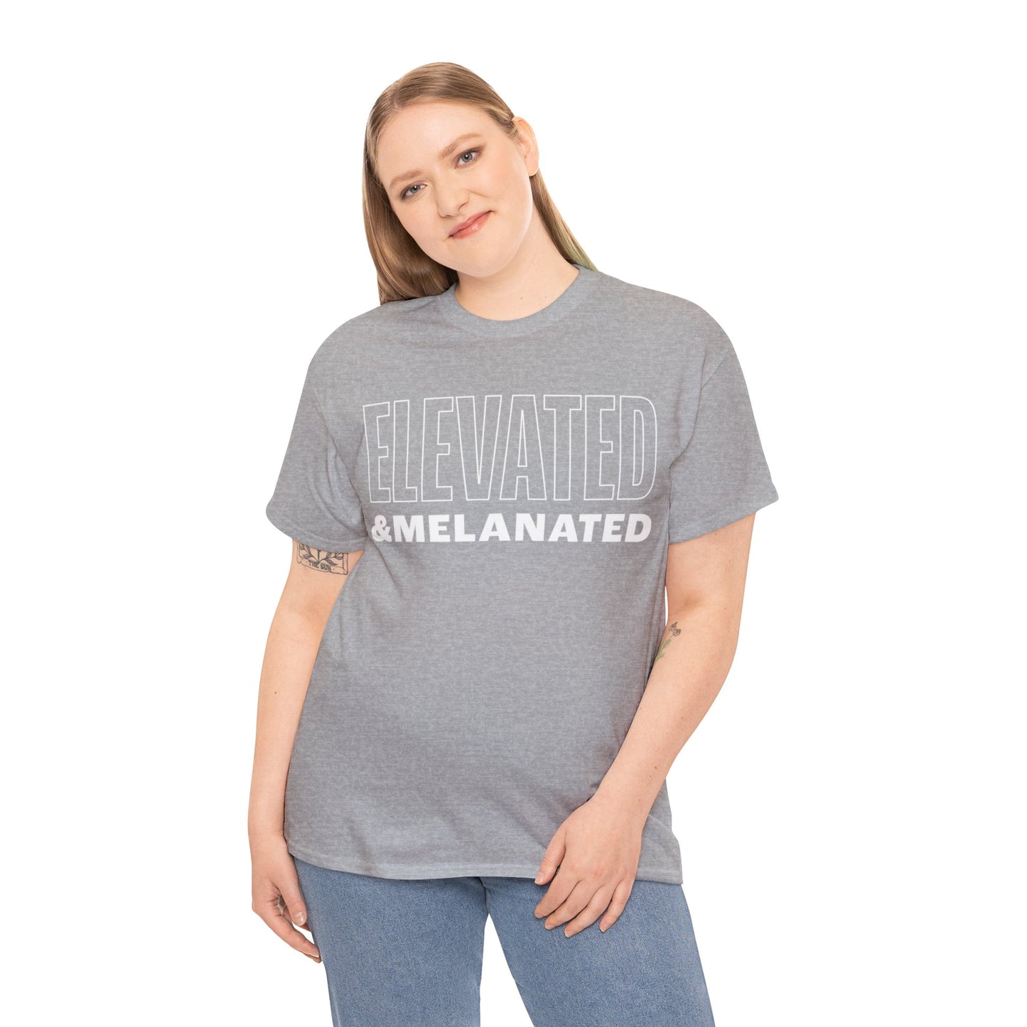 ELEVATED AND MELANATED STACKED TEE
