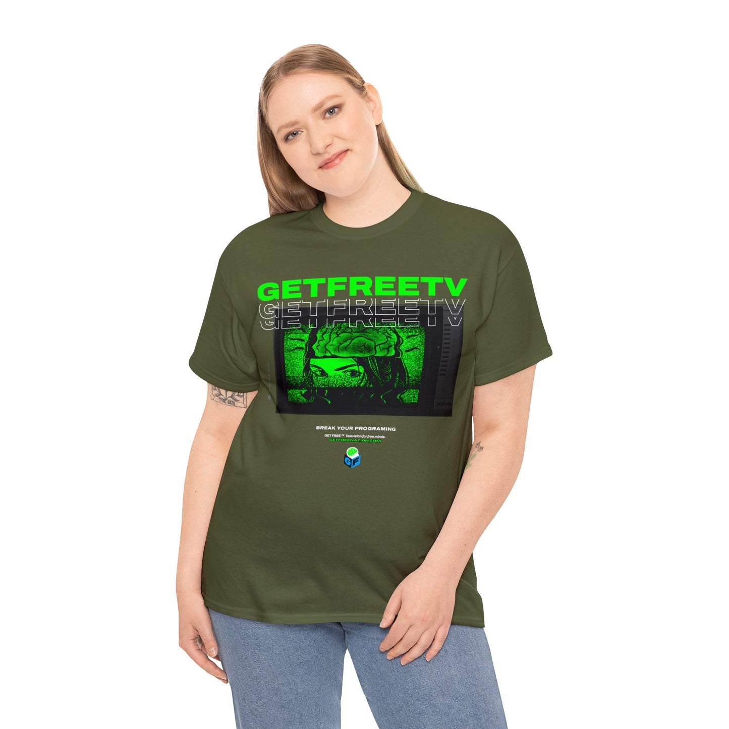 GETFREETV BREAK YOUR PROGRAMMING TEE