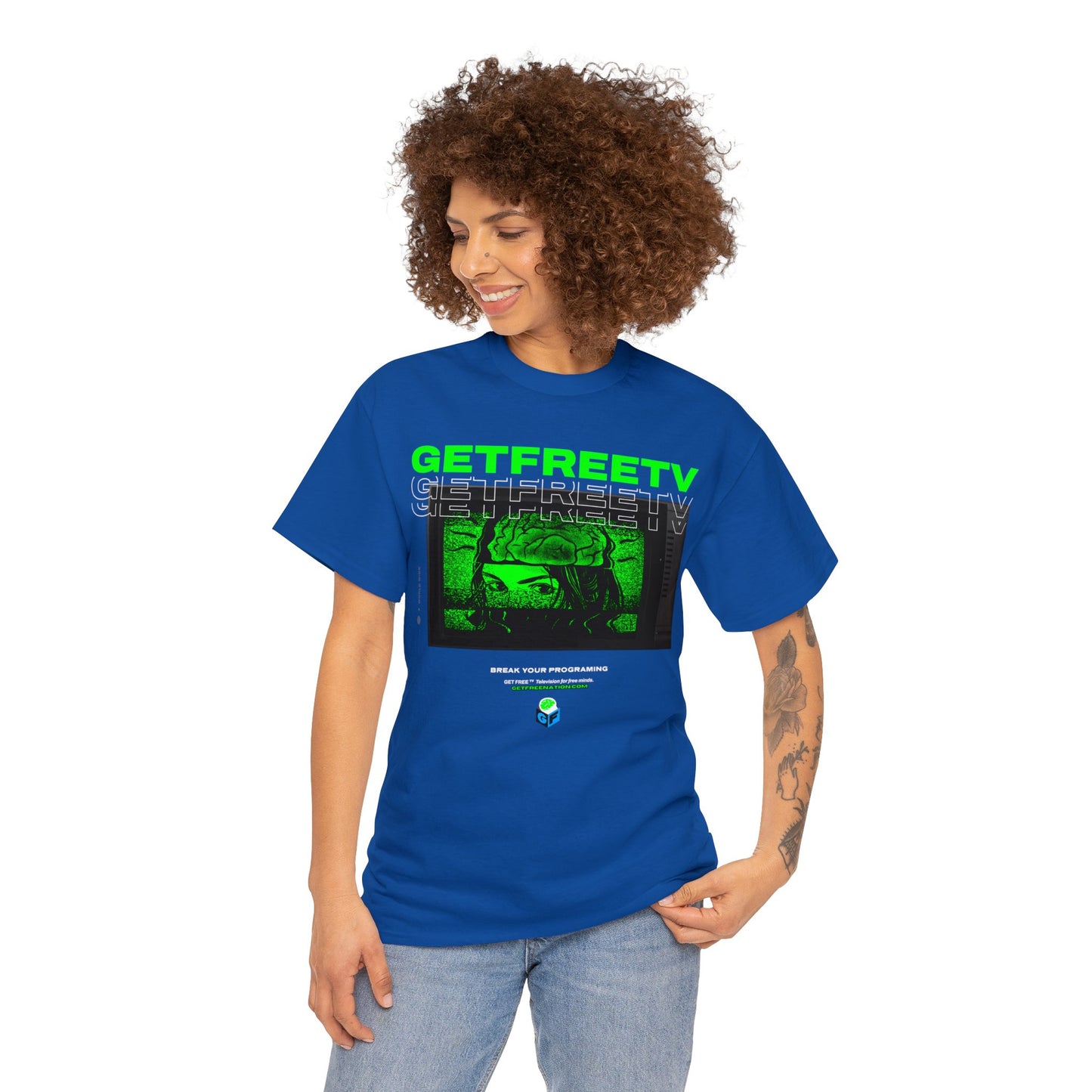 GETFREETV BREAK YOUR PROGRAMMING TEE