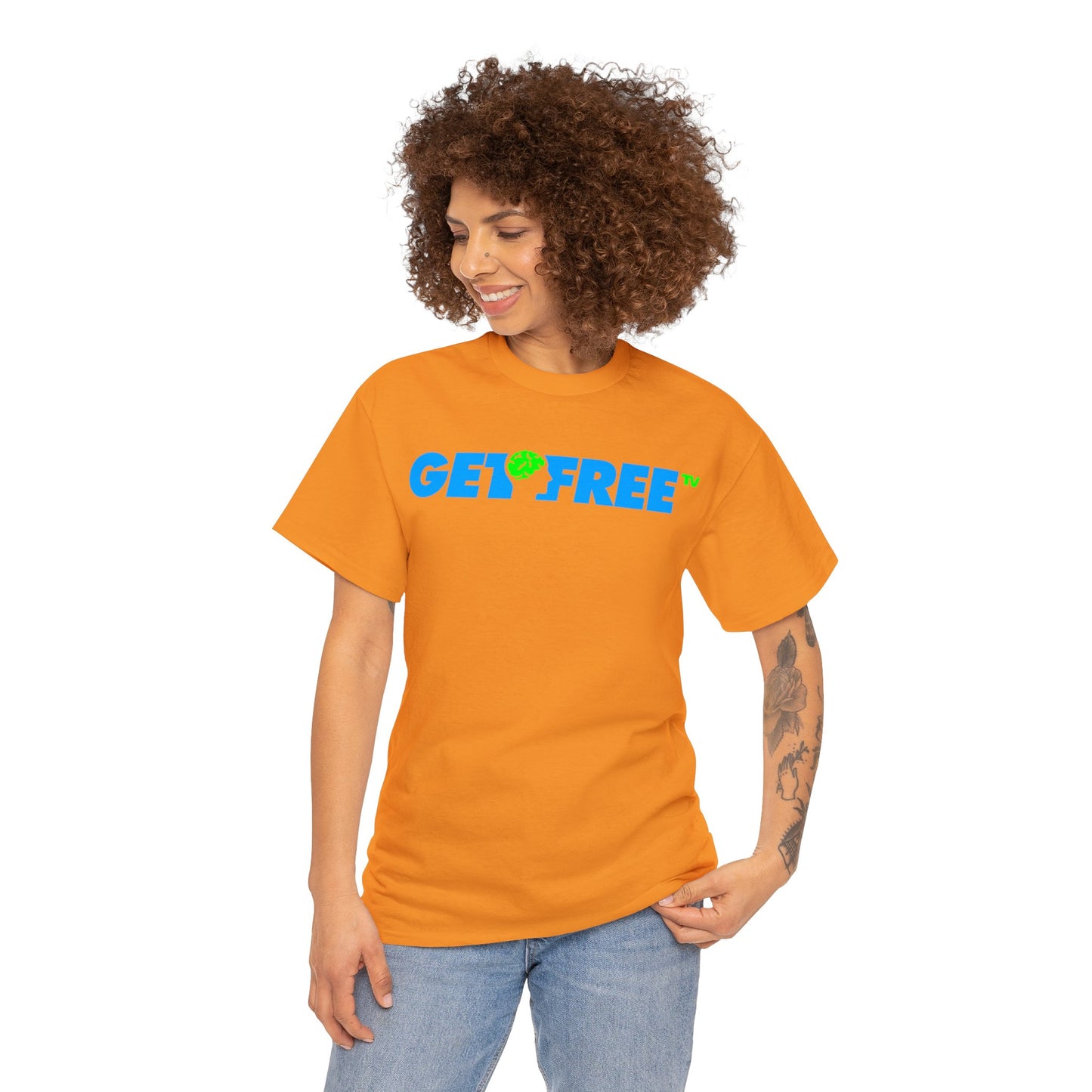 GETFREE BLUE BOX TEE