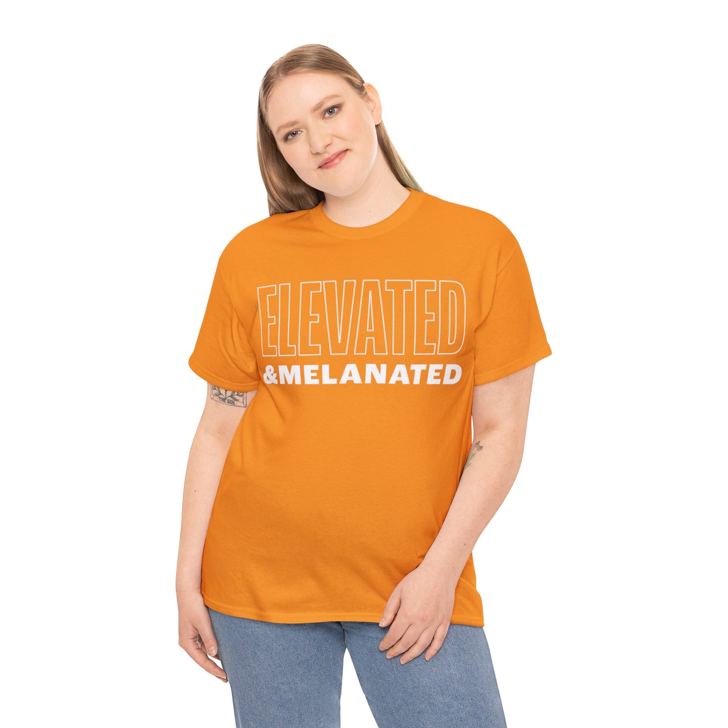 ELEVATED AND MELANATED STACKED TEE