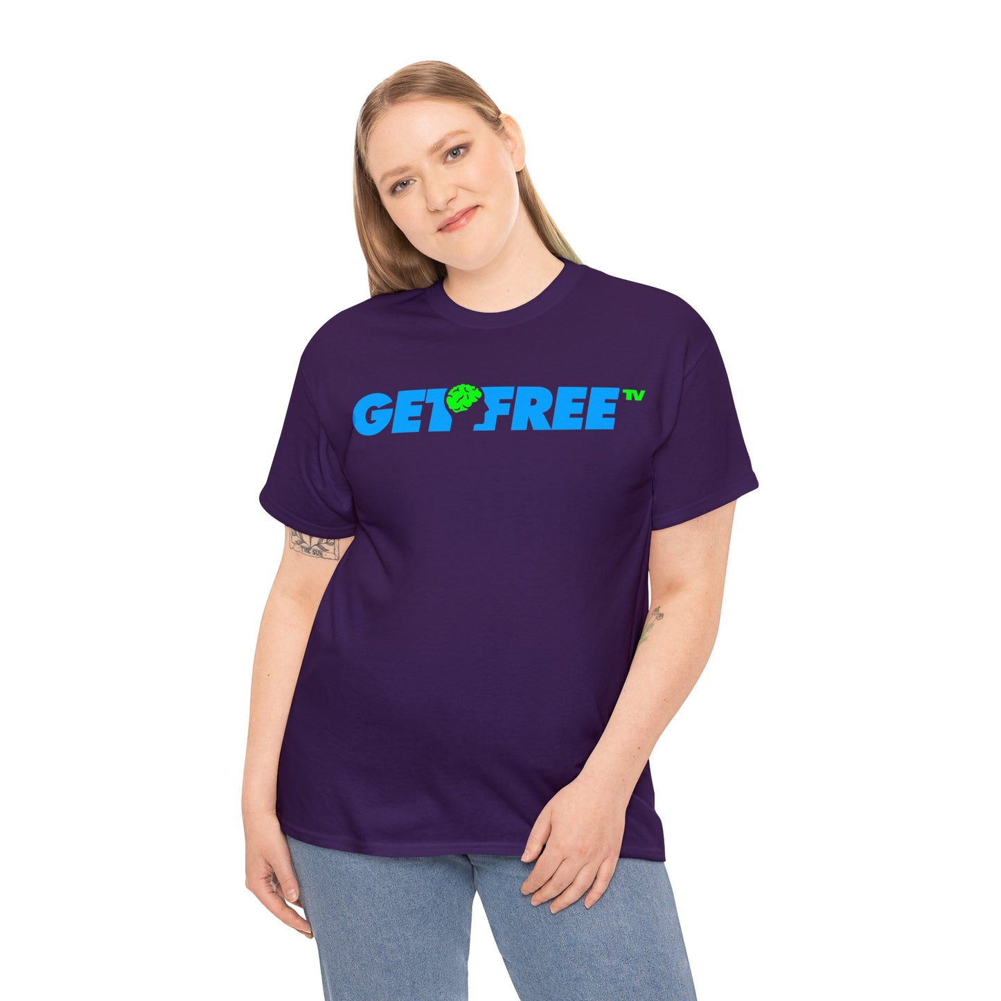 GETFREE BLUE BOX TEE